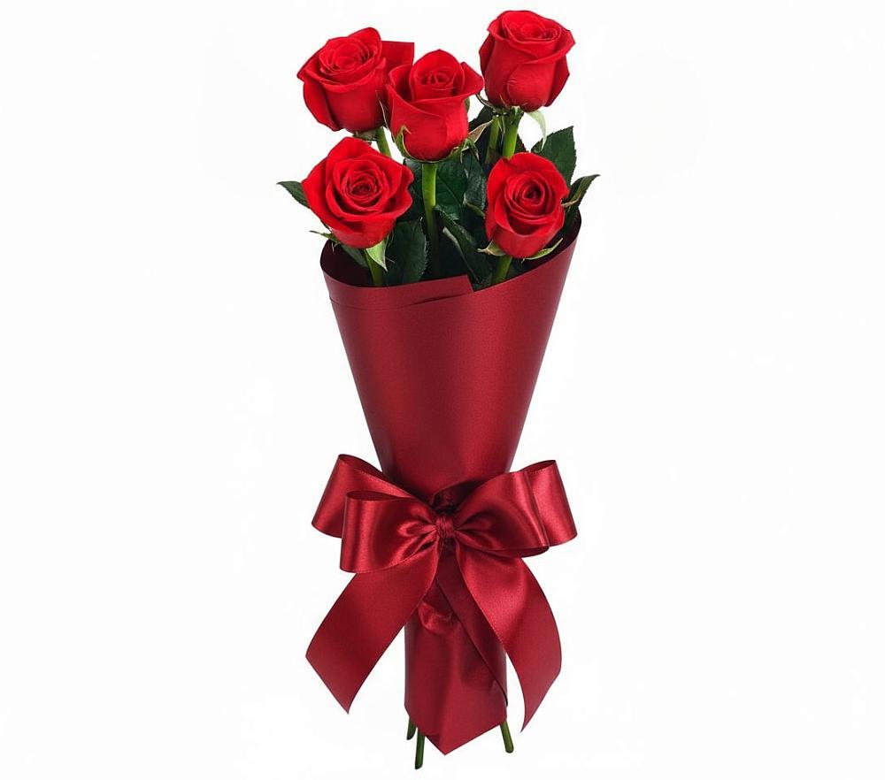 Букет 5 Красных роз Эдлесс Лав в Ижевске