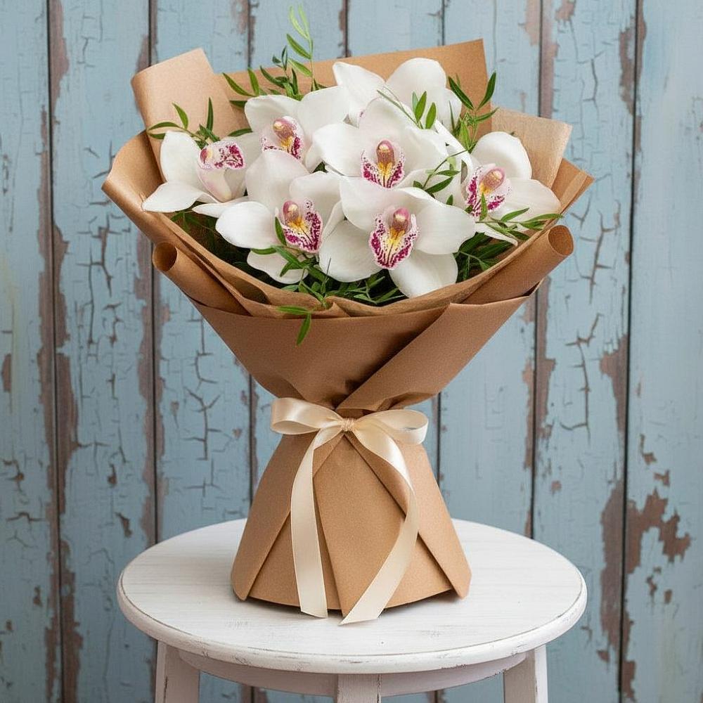Букет цветов из: Орхидеи и Розы в Ижевске