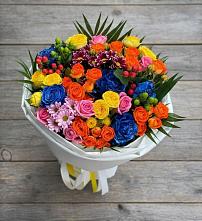 Букет цветов из:  Розы и Хризантемы в Ижевске
