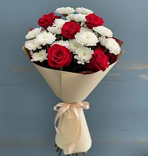 Букет цветов из:  Розы и Хризантемы в Ижевске