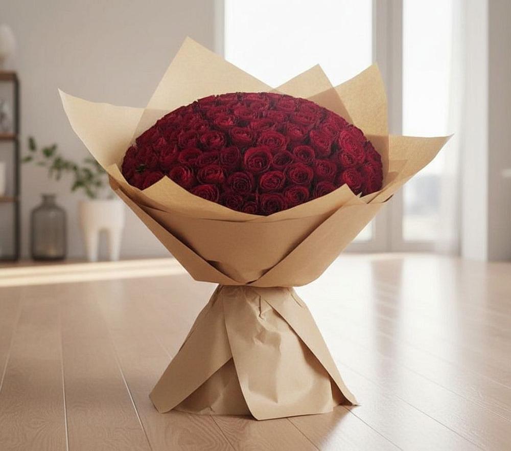 Букет 101 Красная роза в Ижевске