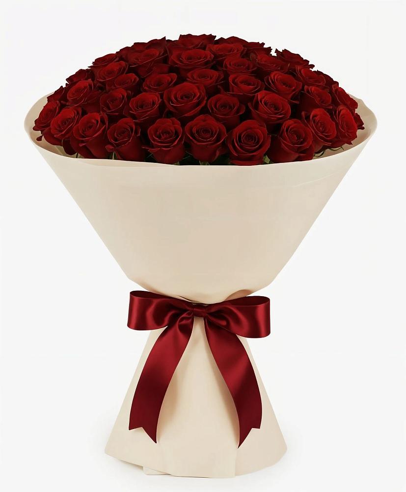 Букет 101 Бордовая роза Блэк Бакарра в Ижевске