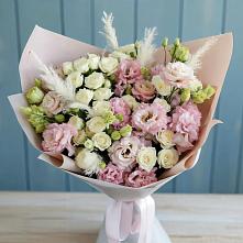 Букет цветов из:  Альстромерии и Розы в Ижевске